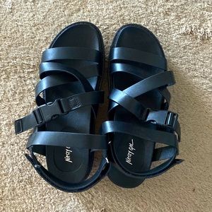 Black Nasty Gal Sandals